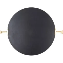 Decorative Mirrors-Kirkland's Home Metallic Gold Round Metal Frame Mirror