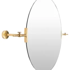 Decorative Mirrors-Kirkland's Home Metallic Gold Round Metal Frame Mirror