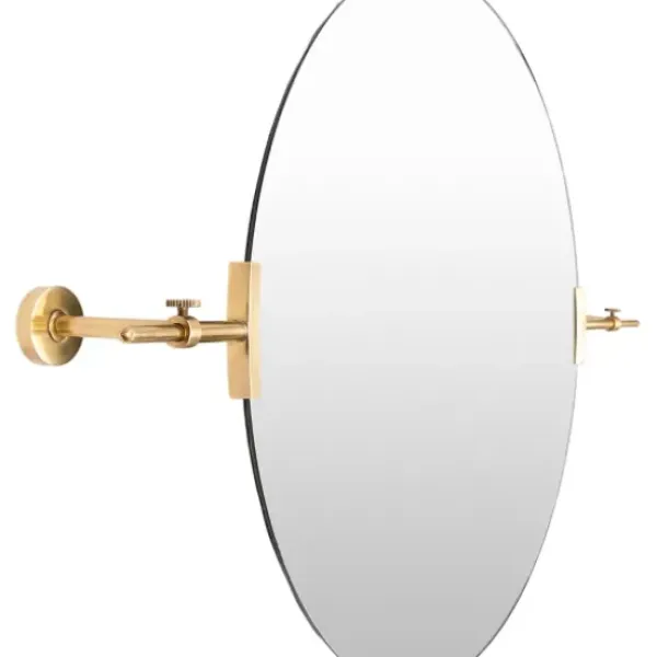 Decorative Mirrors-Kirkland's Home Metallic Gold Round Metal Frame Mirror
