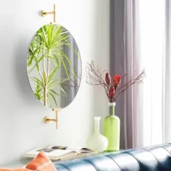 Decorative Mirrors-Kirkland's Home Metallic Gold Round Metal Frame Mirror