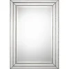 Decorative Mirrors-Kirkland's Home Metallic Grooved Texture Wall Mirror Silver