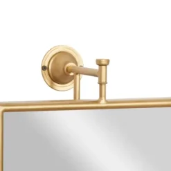 Decorative Mirrors-Kirkland's Home Metallic Metal Frame Wall Mirror Gold