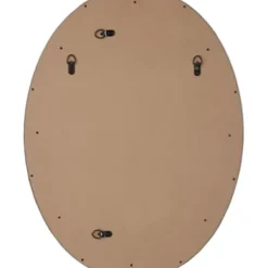 Decorative Mirrors-Kirkland's Home Metallic Oval Beveled Frame Mirror Silver
