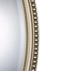 Decorative Mirrors-Kirkland's Home Metallic Silver Beaded Edge Oval Mirror
