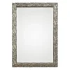 Decorative Mirrors-Kirkland's Home Metallic Silver Flowering Leaf Beveled Wall Mirror
