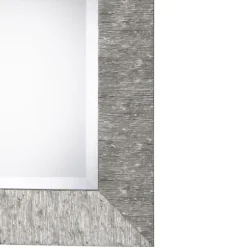Decorative Mirrors-Kirkland's Home Metallic Silver Textured Frame Wall Mirror