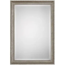 Decorative Mirrors-Kirkland's Home Metallic Silver Textured Frame Wall Mirror