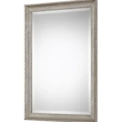 Decorative Mirrors-Kirkland's Home Metallic Silver Textured Frame Wall Mirror