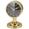 Decorative Accents-Kirkland's Home Metallic Steel Beveled Base Tabletop Clock Gold
