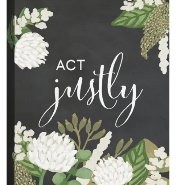 Wall Quotes & Signs-Kirkland's Home Micah 6:8 Canvas Art Prints, Set Of 4 Black/White/Green