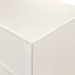 Dressers & Chests-Kirkland's Home Midcentury Grooved Handles Dresser White