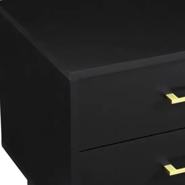 Accent & End Tables-Kirkland's Home Mid-Century Modern Accent Table Black