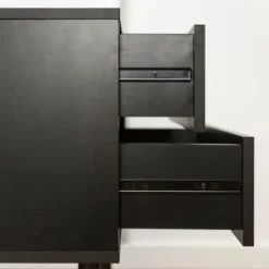 Accent & End Tables-Kirkland's Home Mid-Century Modern Accent Table Black
