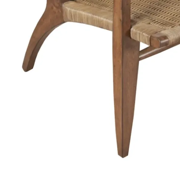 Accent Chairs-Kirkland's Home Mid-Century Modern Rattan Accent Chair Brown