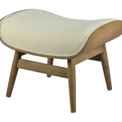Benches & Ottomans-Kirkland's Home Mid-Century Modern Saddle Seat Ottoman