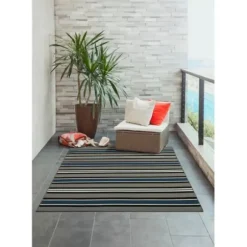 Outdoor Rugs-Kirkland's Home Midnight Garden Party Indoor/Outdoor Rug, 5X7 Black/Pink/Multi
