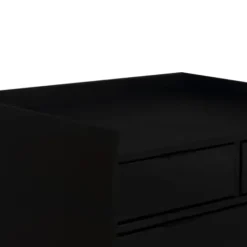Dressers & Chests-Kirkland's Home Midnight Solid Wood Pull Tab Dresser Black