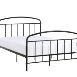 Beds & Headboards-Kirkland's Home Midnight Vintage Arch Full Bed Frame Black