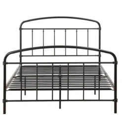 Beds & Headboards-Kirkland's Home Midnight Vintage Arch Full Bed Frame Black