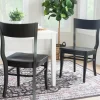 Dining Chairs-Kirkland's Home Midnight Wave Frame Dining Chairs, Set Of 2 Black