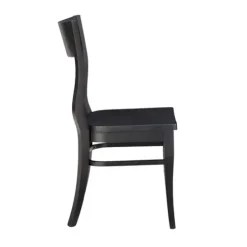 Dining Chairs-Kirkland's Home Midnight Wave Frame Dining Chairs, Set Of 2 Black