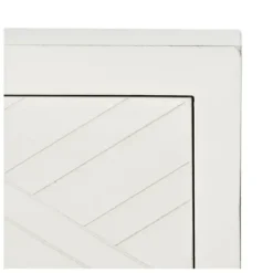 Accent & End Tables-Kirkland's Home Milo Herringbone Accent Table White