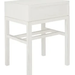 Accent & End Tables-Kirkland's Home Milo Herringbone Accent Table White