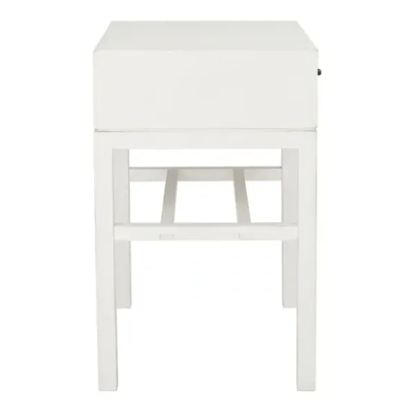 Accent & End Tables-Kirkland's Home Milo Honey Herringbone Accent Table White/Brown