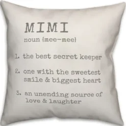 Pillows-Kirkland's Home Mimi Definition Pillow Gray/White
