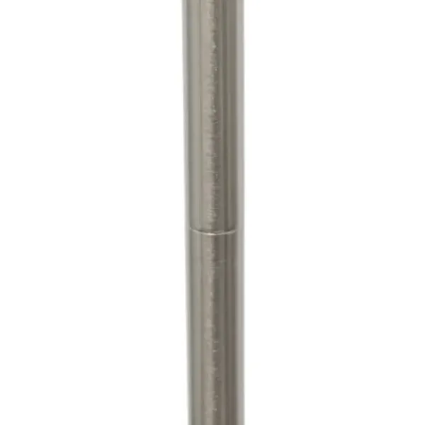 Floor Lamps-Kirkland's Home Minimal Brushed Nickel Stem Floor Lamp White