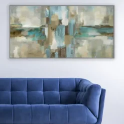 Canvas Art-Kirkland's Home Mirage Framed Canvas Art Print Green/Blue