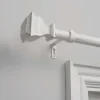 Curtain Rods & Hardware-Kirkland's Home Mirrored Mosaic Curtain Rod, 72 In. White