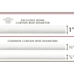 Curtain Rods & Hardware-Kirkland's Home Mirrored Mosaic Curtain Rod, 72 In. White