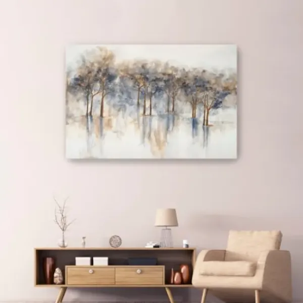 Canvas Art-Kirkland's Home Misty Woods I Giclee Canvas Art Print Gray