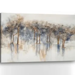 Canvas Art-Kirkland's Home Misty Woods I Giclee Canvas Art Print Gray