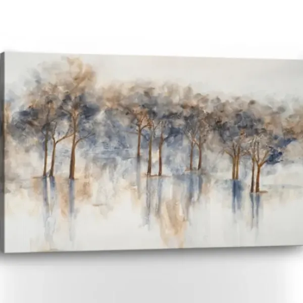 Canvas Art-Kirkland's Home Misty Woods I Giclee Canvas Art Print Gray