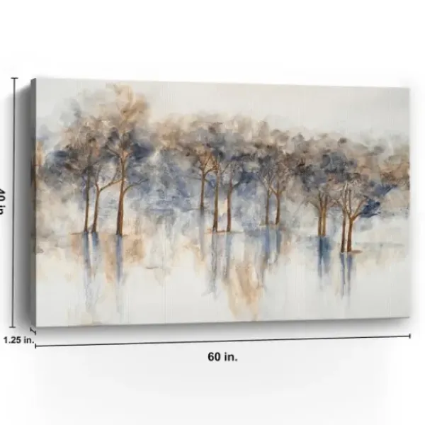 Canvas Art-Kirkland's Home Misty Woods I Giclee Canvas Art Print Gray