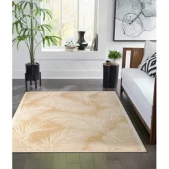 Outdoor Rugs-Kirkland's Home Mitchell Geo Diamonds Outdoor Rug, 8X10 Tan