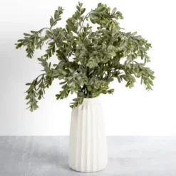 Arrangements & Greenery-Kirkland's Home Mixed Greenery Arrangement In White Vase Green/White