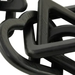 Statues & Figurines-Kirkland's Home Mixed Shapes Chain Sculptures, Set Of 2 Black