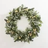 Wreaths-Kirkland's Home Mixed White Berry Eucalyptus Wreath Green