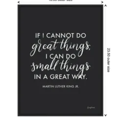 Wall Quotes & Signs-Kirkland's Home Mlk Words Of Wisdom Iii Framed Canvas Art Print Black/White
