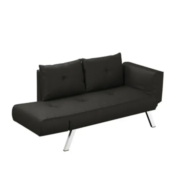 Sofas & Loveseats-Kirkland's Home Mod Wing Arm Convertible Sofa Black