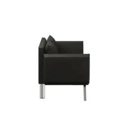 Sofas & Loveseats-Kirkland's Home Mod Wing Arm Convertible Sofa Black