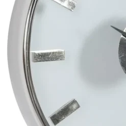 Clocks-Kirkland's Home Modern Clear Core Wall Clock Silver