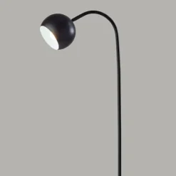 Floor Lamps-Kirkland's Home Modern Globe Shade Floor Lamp Black