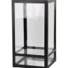 Lanterns-Kirkland's Home Modern Metal Lantern, 9 In. Black