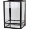 Lanterns-Kirkland's Home Modern Metal Lantern, 6 In. Black