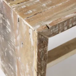Benches & Ottomans-Kirkland's Home Modern Reclaimed Wood Bench Brown