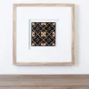 Framed Art-Kirkland's Home Modern Tile I Shadowbox Framed Art Print White/Brown